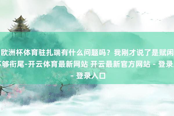 欧洲杯体育驻扎端有什么问题吗？我刚才说了是赋闲力不够衔尾-开云体育最新网站 开云最新官方网站 - 登录入口