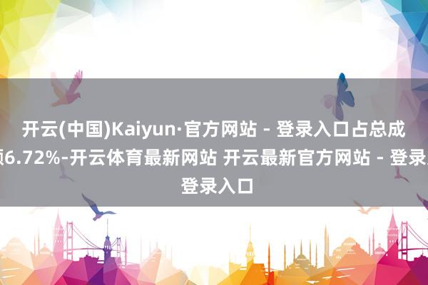 开云(中国)Kaiyun·官方网站 - 登录入口占总成交额6.72%-开云体育最新网站 开云最新官方网站 - 登录入口