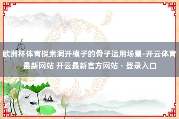 欧洲杯体育探索洞开模子的骨子运用场景-开云体育最新网站 开云最新官方网站 - 登录入口