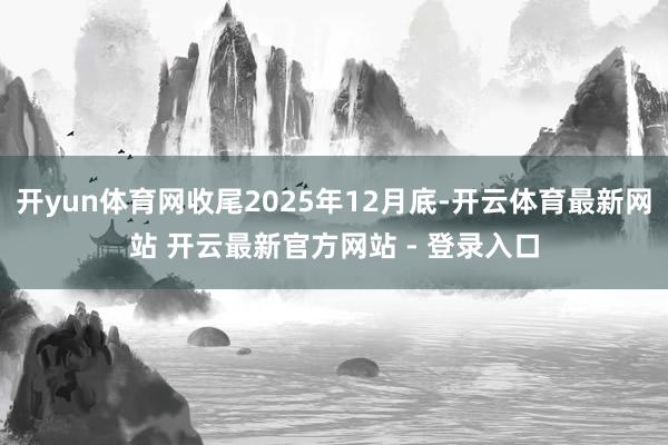 开yun体育网收尾2025年12月底-开云体育最新网站 开云最新官方网站 - 登录入口